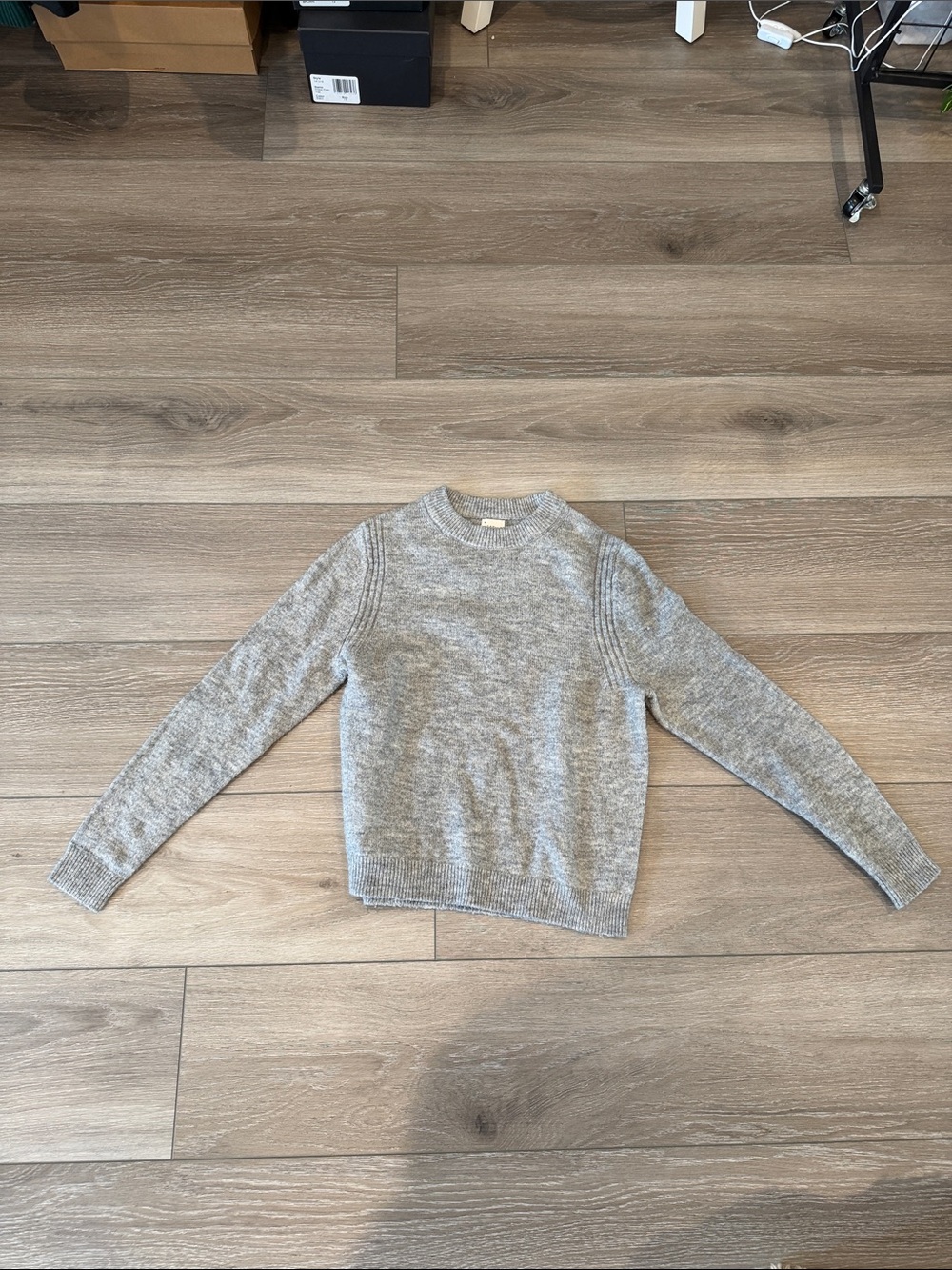 a new day Gray Crewneck Sweatshirt Pullover